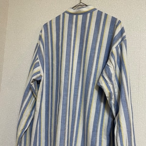 70年代　ユーロ　VEB Plauener Spitze　ストライプシャツ