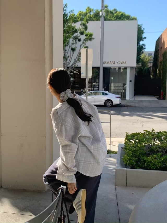 (予約) LITER / Drawing flower scrunchie 1color