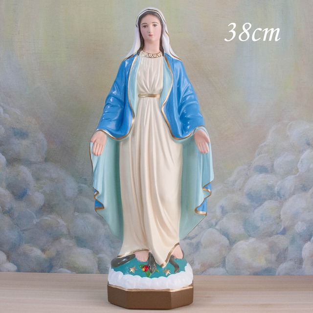無原罪の聖母像【38cm】室内用カラー仕上げ