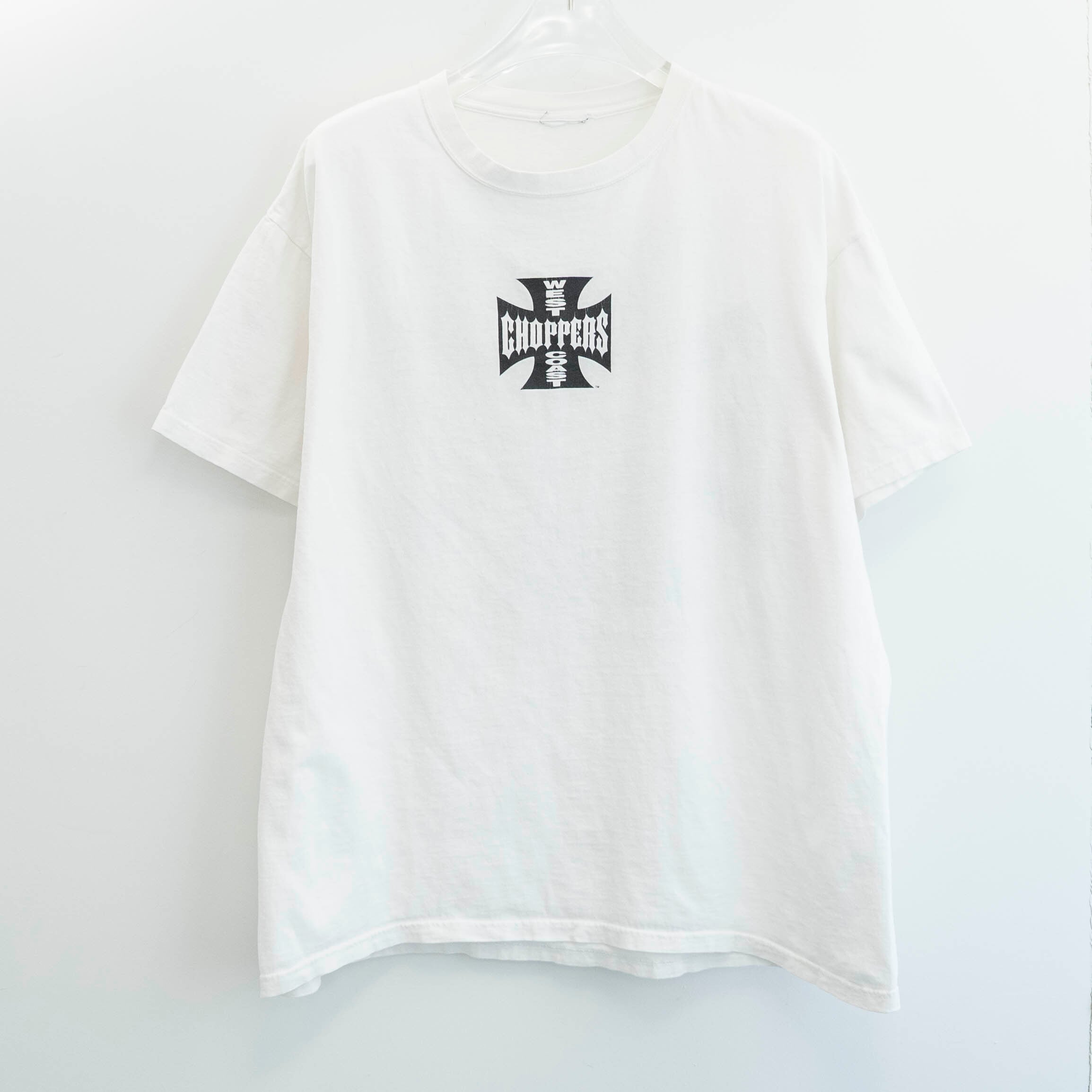 West Coast Choppers " Logo White " Cut Tag Fits XL【A8-125】