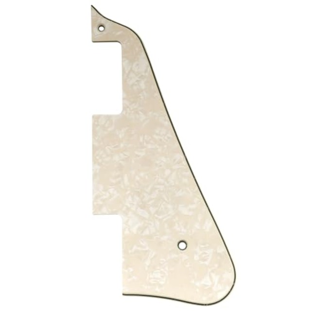 Musiclily Pro LPタイプピックガード 中国製レスポールLPエレキギター用、パーチメントパール4P