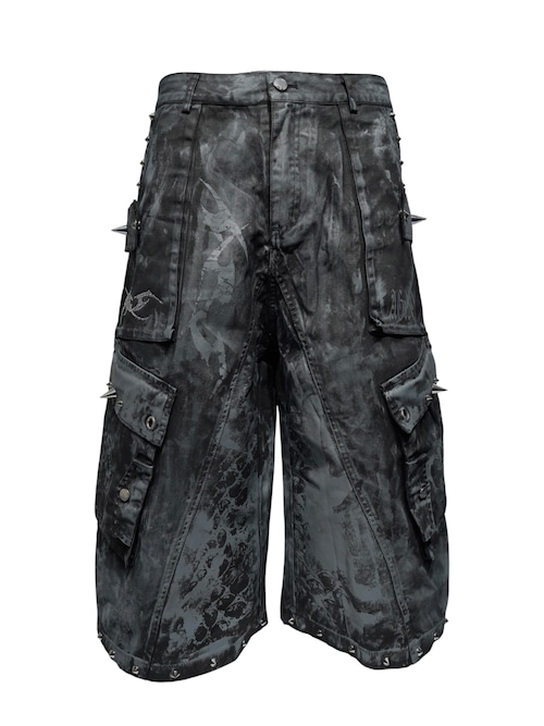 【RUPTIVEY/RTY】coating print denim shorts ”装坤”