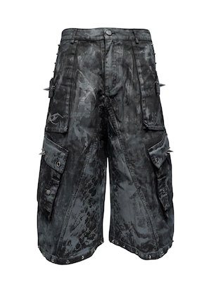 【RUPTIVEY/RTY】coating print denim shorts ”装坤”
