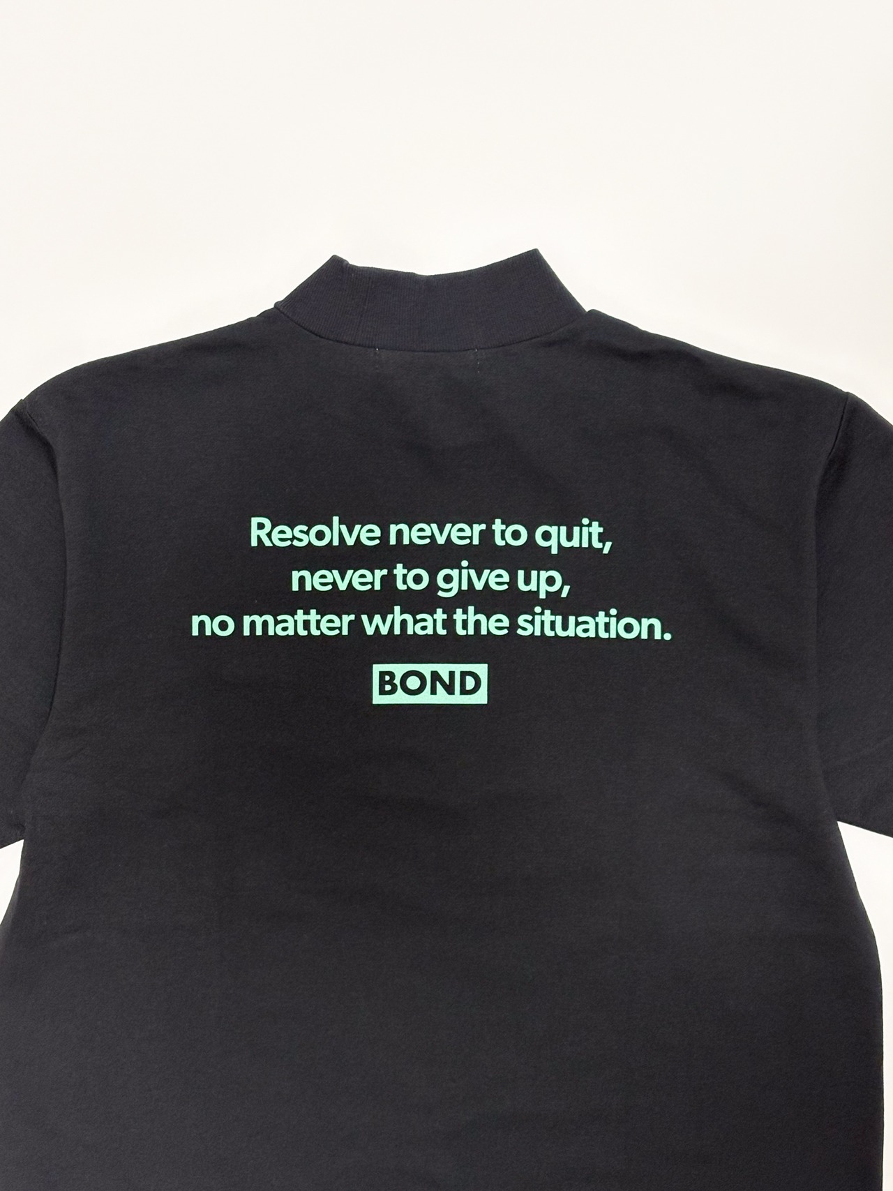 SMALL BOX S/S MOCK NECK BLACK