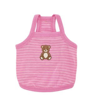 S.M.L/即納【Sallys】Roony bear top (Cherry Pink)