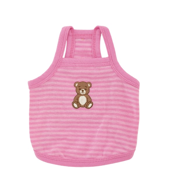 S.M.L/即納【Sallys】Roony bear top (Cherry Pink)