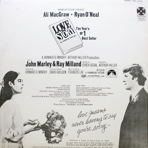 Francis Lai / Love Story -  Soundtrack [SPML-934090] - 画像2