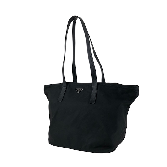 PRADA プラダ ハンドバッグ ブラック トライアングルロゴ ナイロン トートバッグ vintage ヴィンテージ オールド gujv48