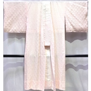 着物・襦袢・小花・絞り風・うすピンク地・No.200701-2038・梱包サイズ60