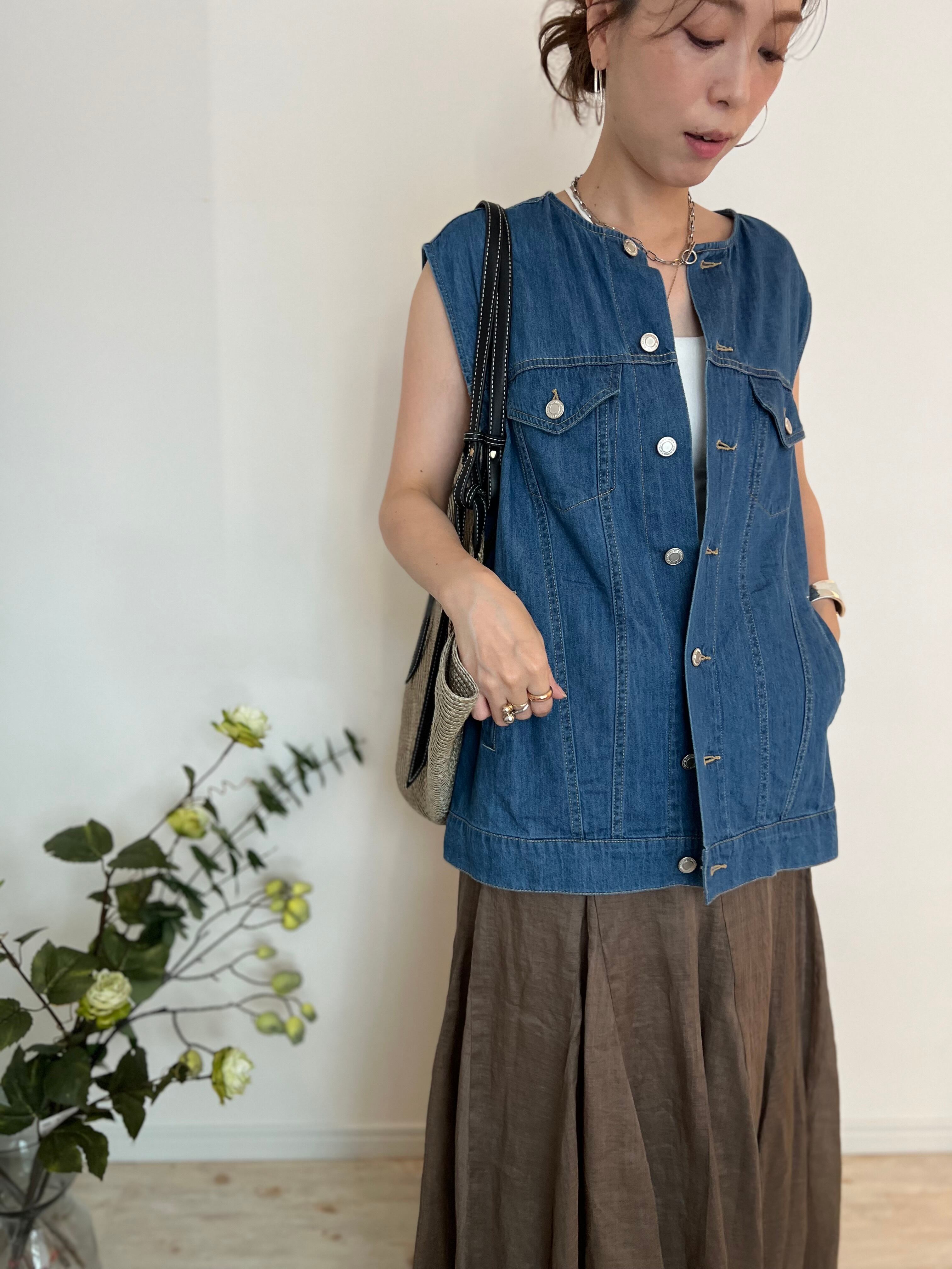 LEMELANGE】デニムベスト | select clothes MIEL