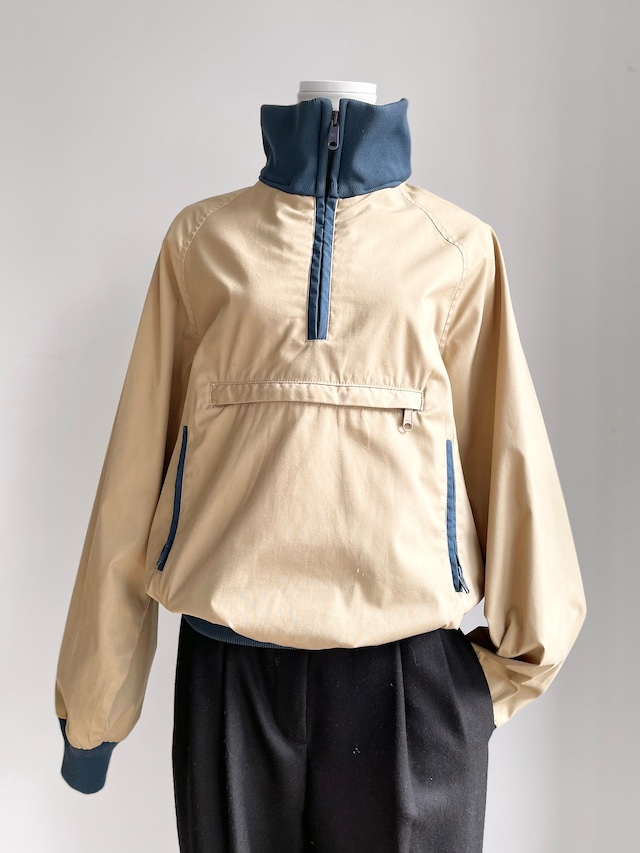80's "L.L.Bean" half zip pullover jacket