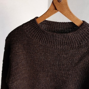 classic mockneck sweater / deeprust