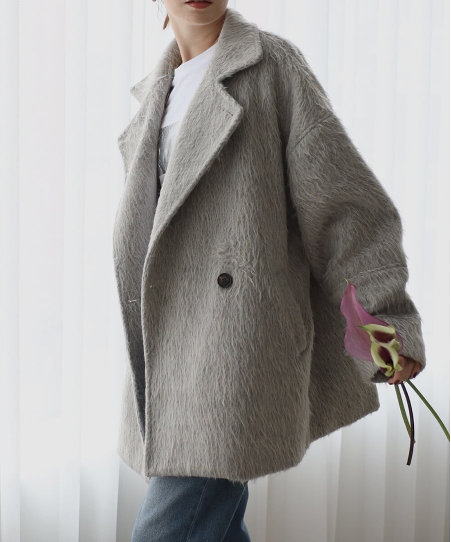 シャギーミドルコート【a-50146】.