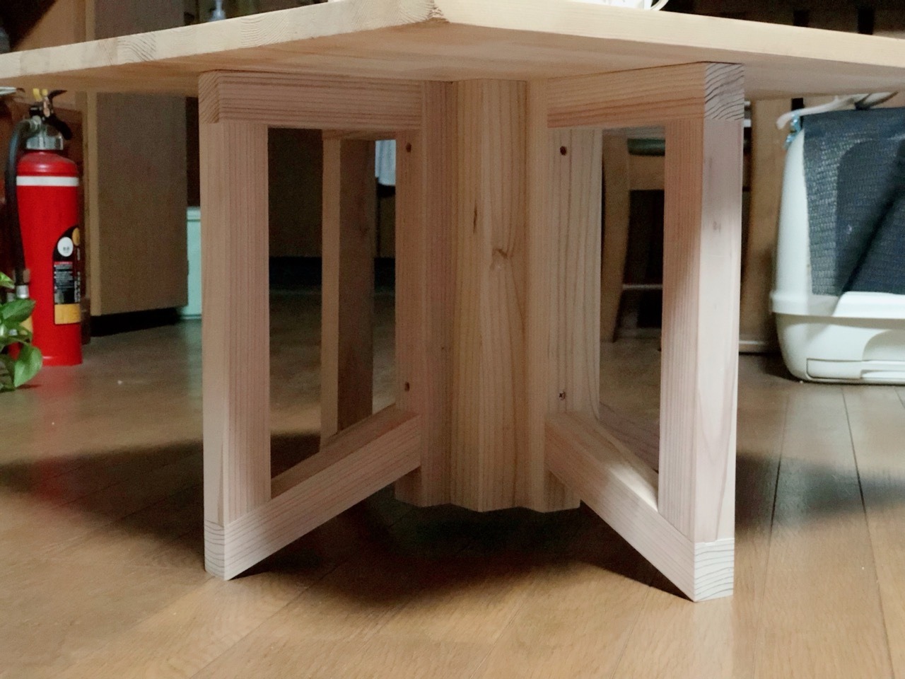 ローテーブル/サイドテーブル/無塗装品/天然木-杉/layertable/