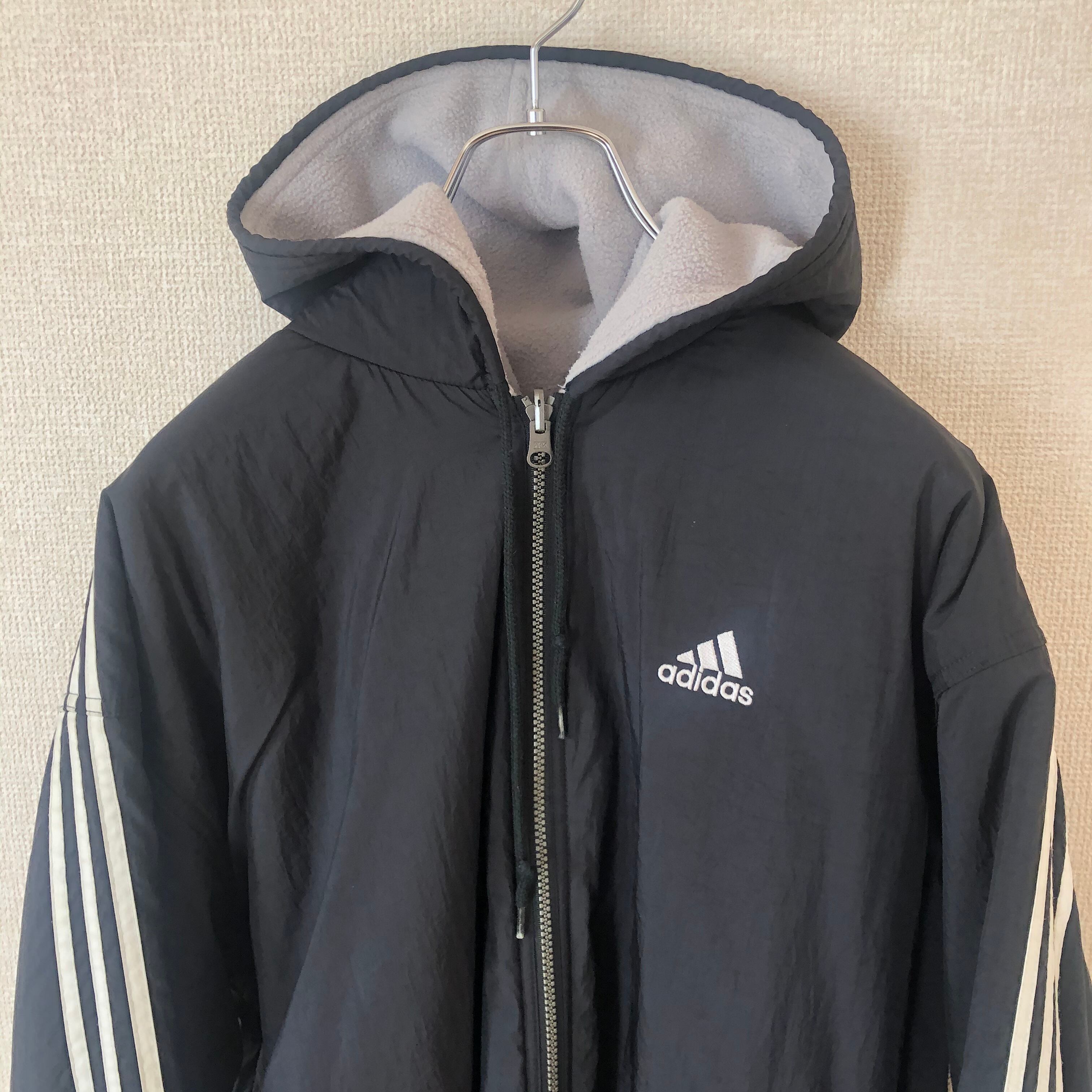 送料無料 90's adidas アディダス リバーシブル ナイロン ジャケット