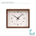 KATOMOKU Dual use clock 2 置き掛け兼用 km-53B