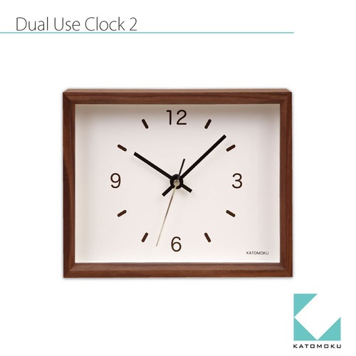 KATOMOKU Dual use clock 2 置き掛け兼用 km-53B