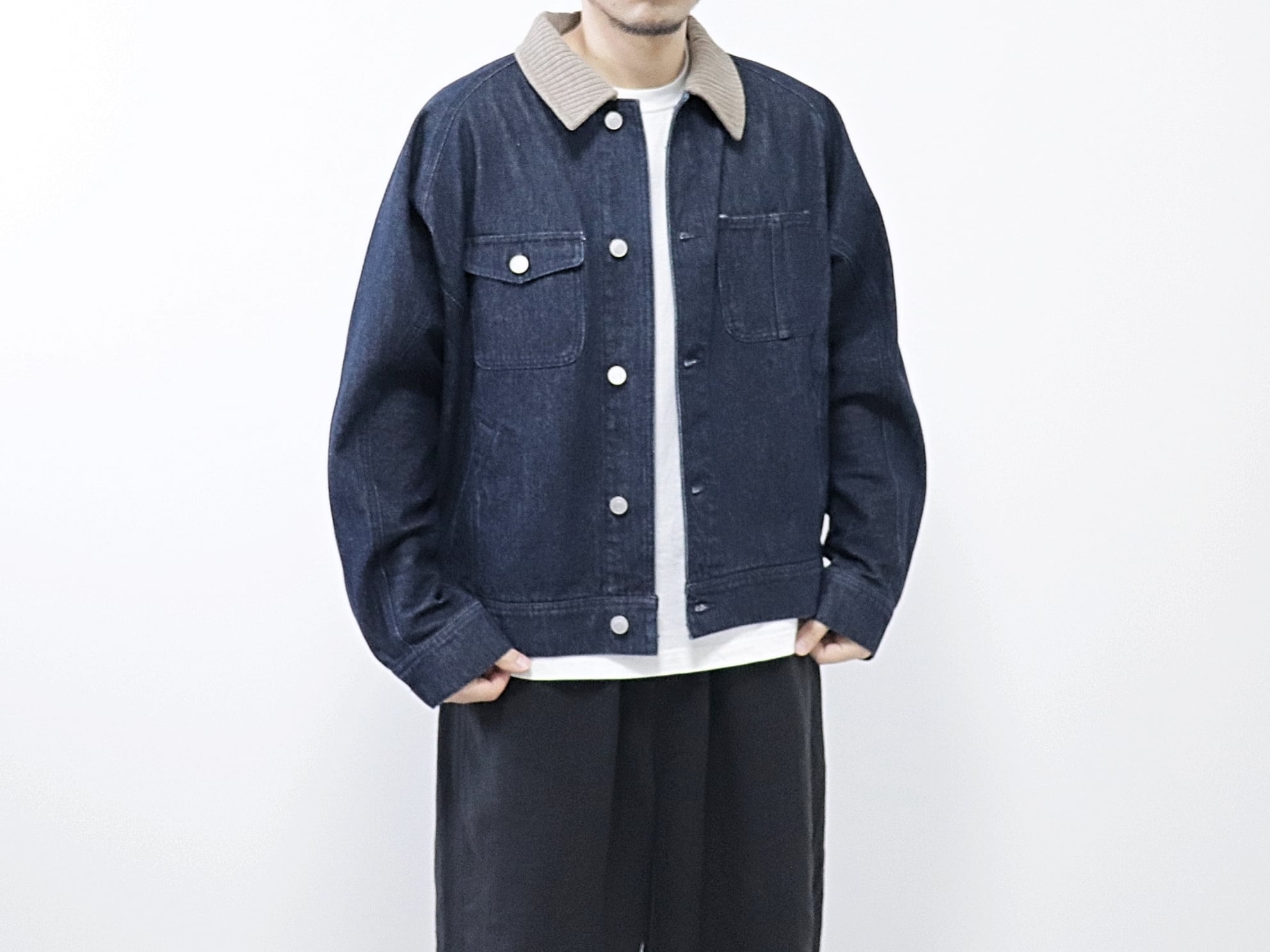KELEN / DOLMAN SLEEVE DENIM JACKET "WALDO" - ONEWASH ケレン / ドルマンスリーブ デニム ジャケット - ワンウォッシュ