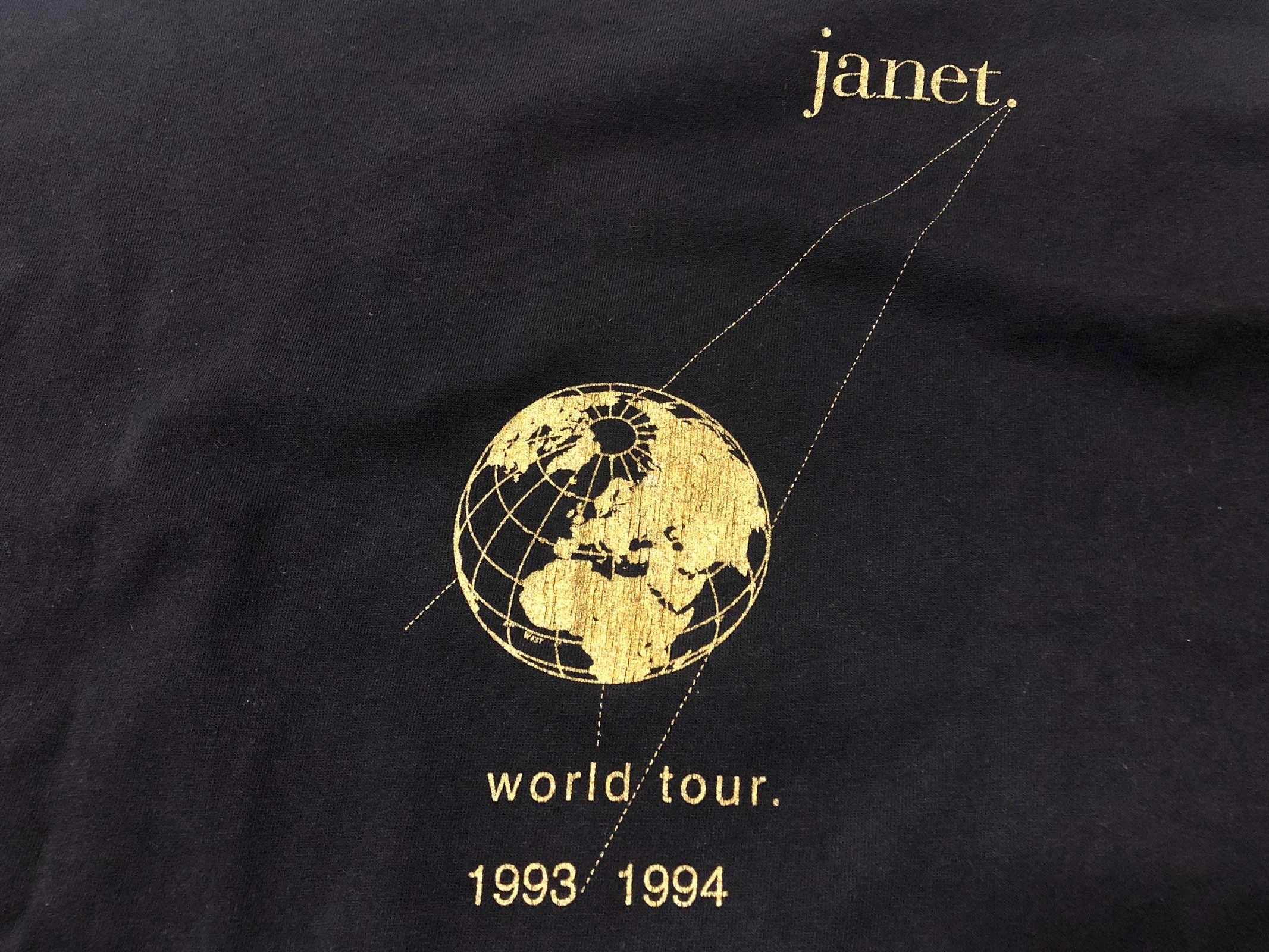 90s JANET JACKSON『1993-1994 janet. 』ワールドツアー Tシャツ 【XXL