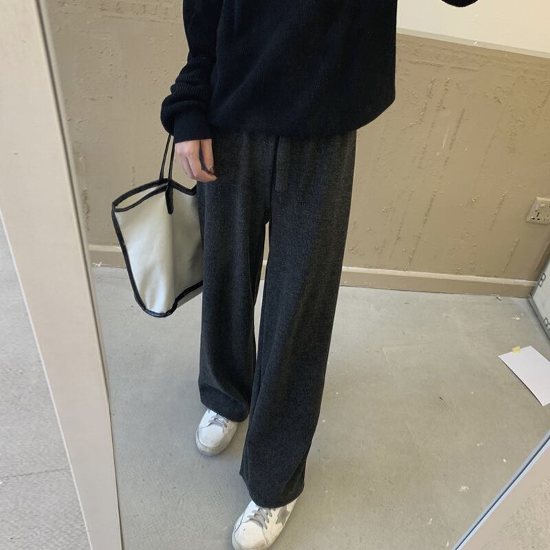 ウェストパンツ スプリングオータムルーズ薄手カジュアル 春物 秋物 試着室20412603273