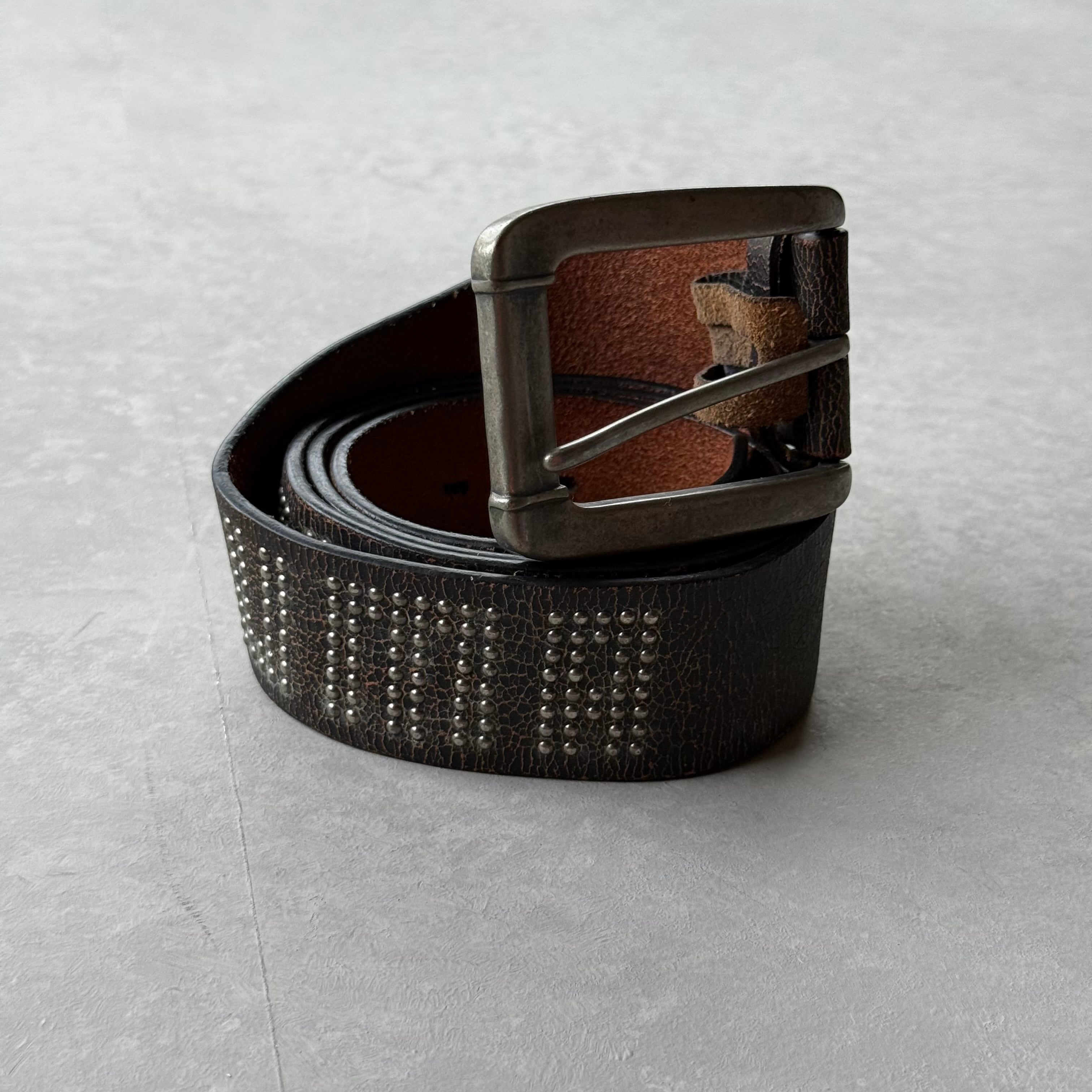 EVISU Leather Studs Belt | Seek the online