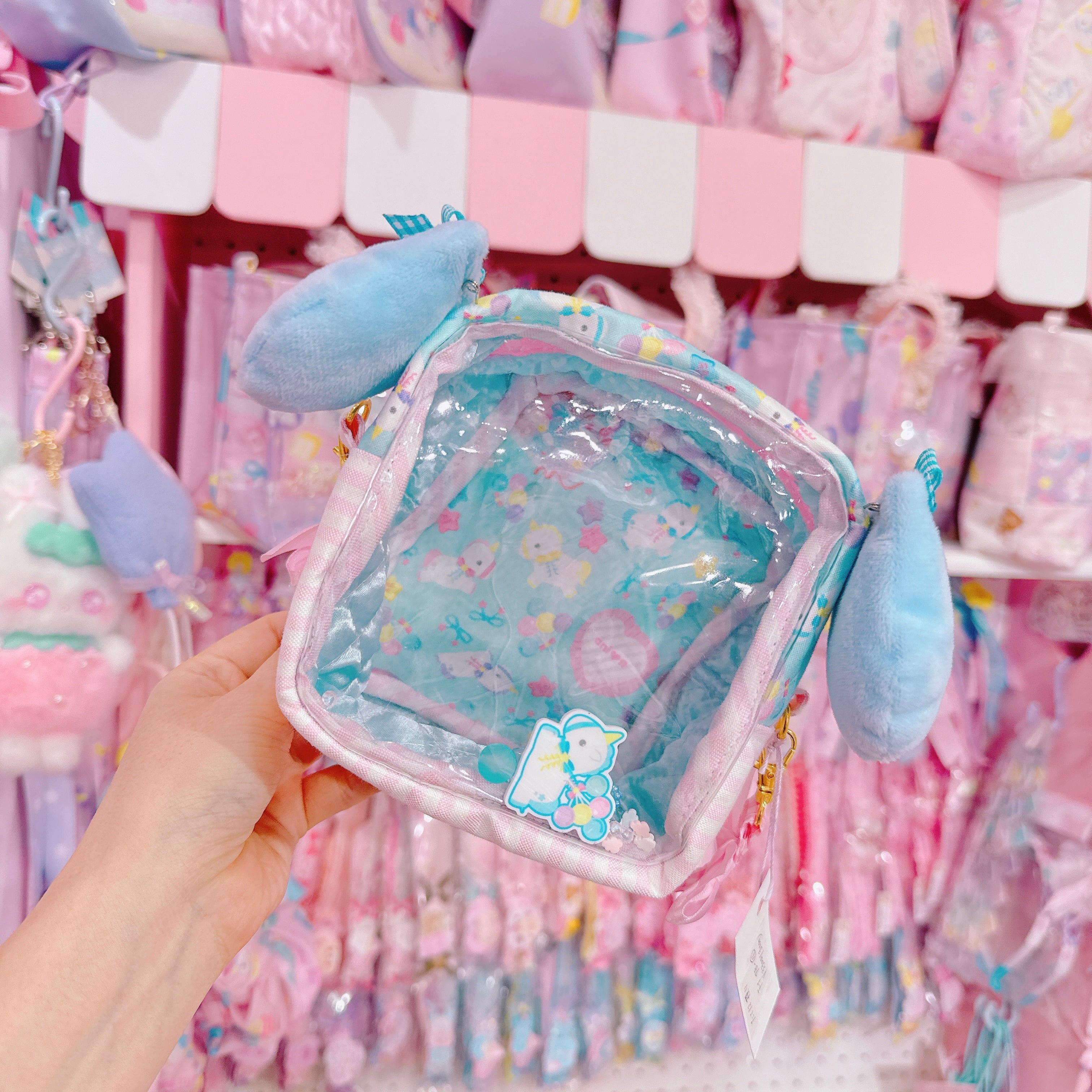 【F1】78-16耳つきぬいぐるみポーチ