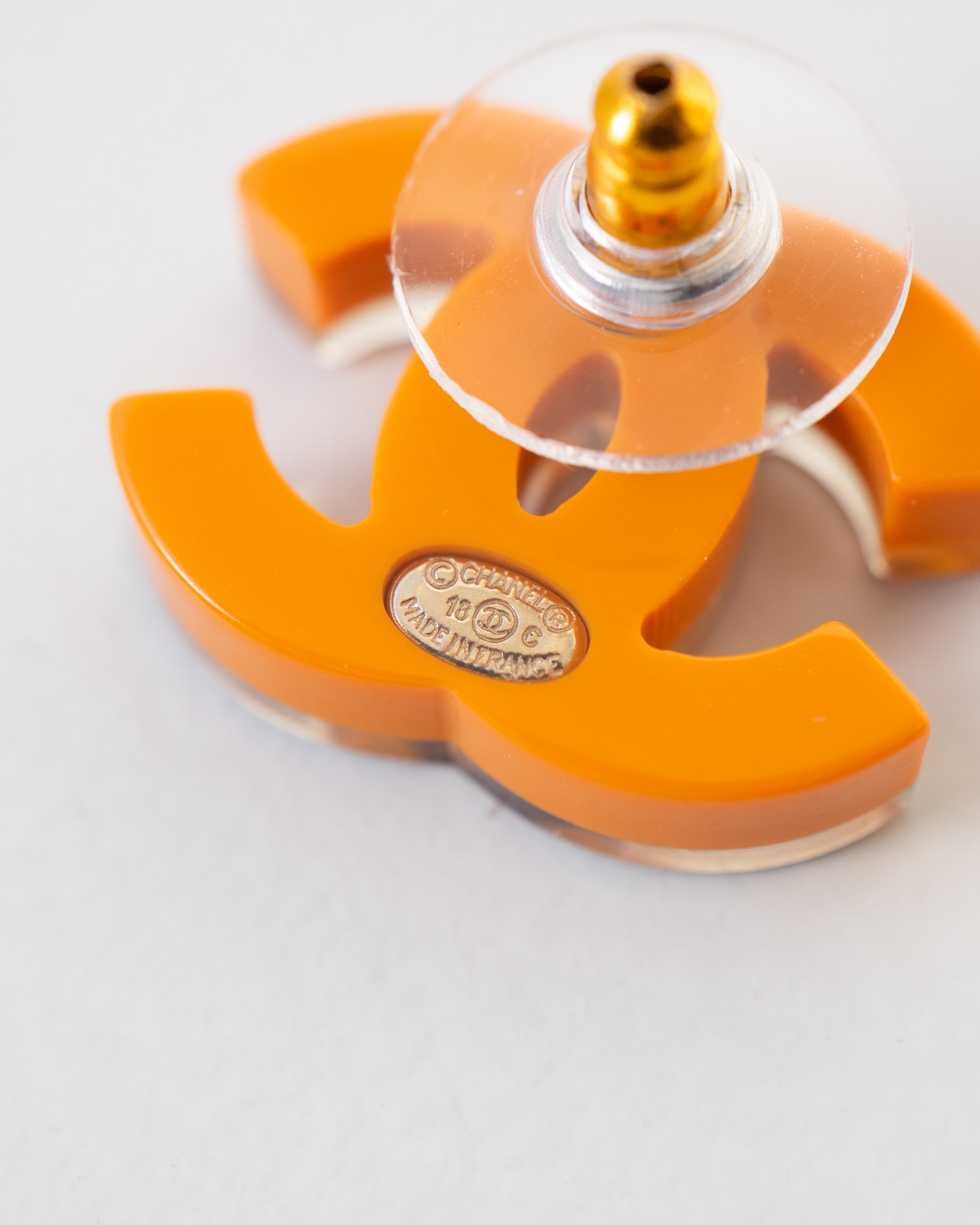 〈CHANEL〉CC Glitter Earrings 2018SS