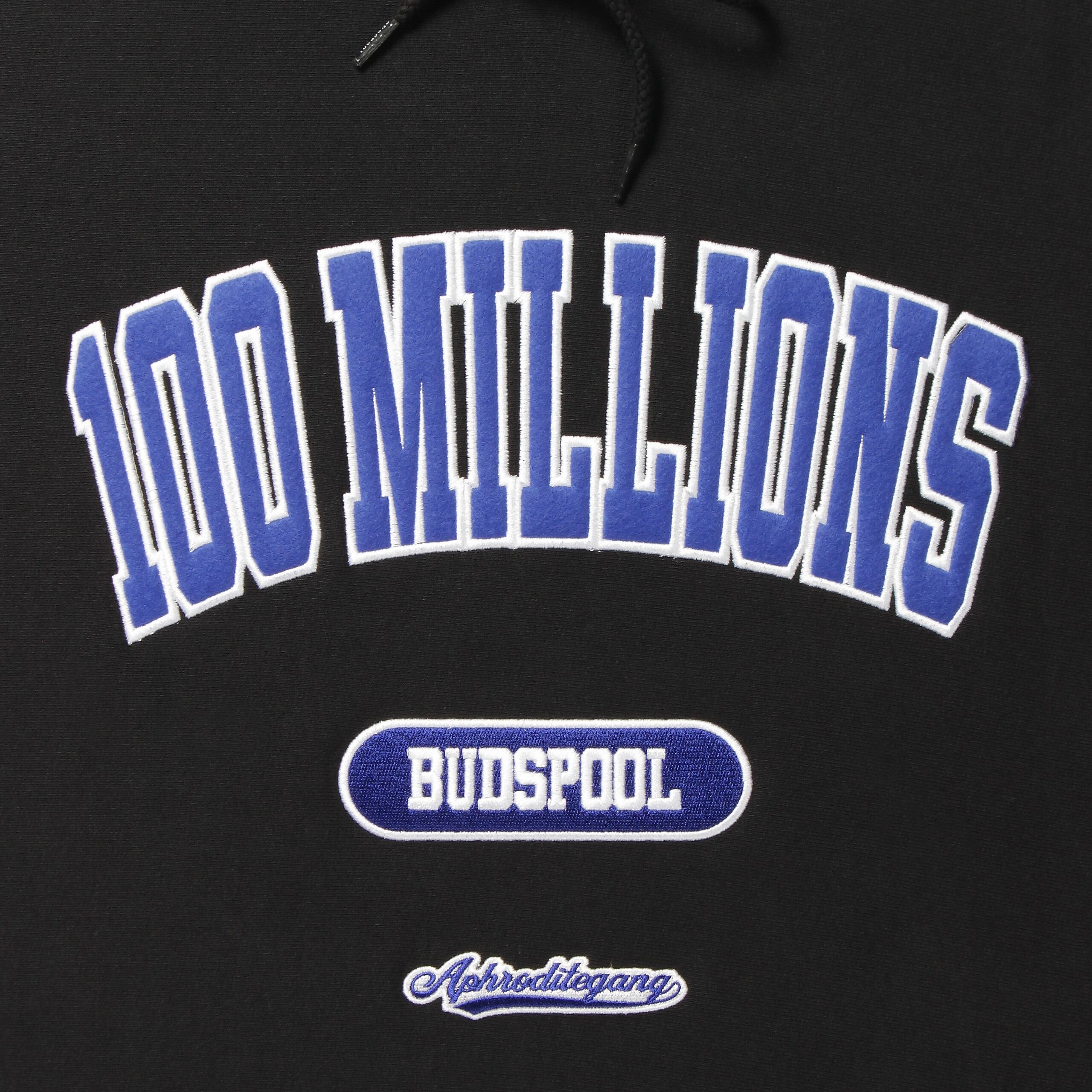 100MILLIONS HEAVY WEIGHT HOODED SWEAT