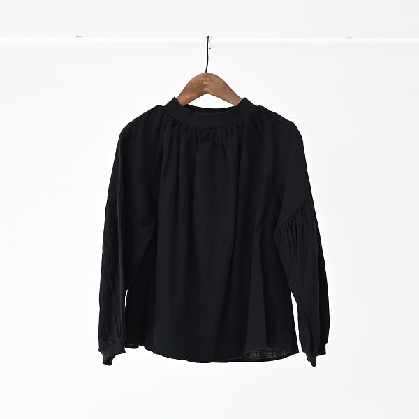 undeny.(アンディニー) / ギャザーブラウス / ブラック / 110-160cm