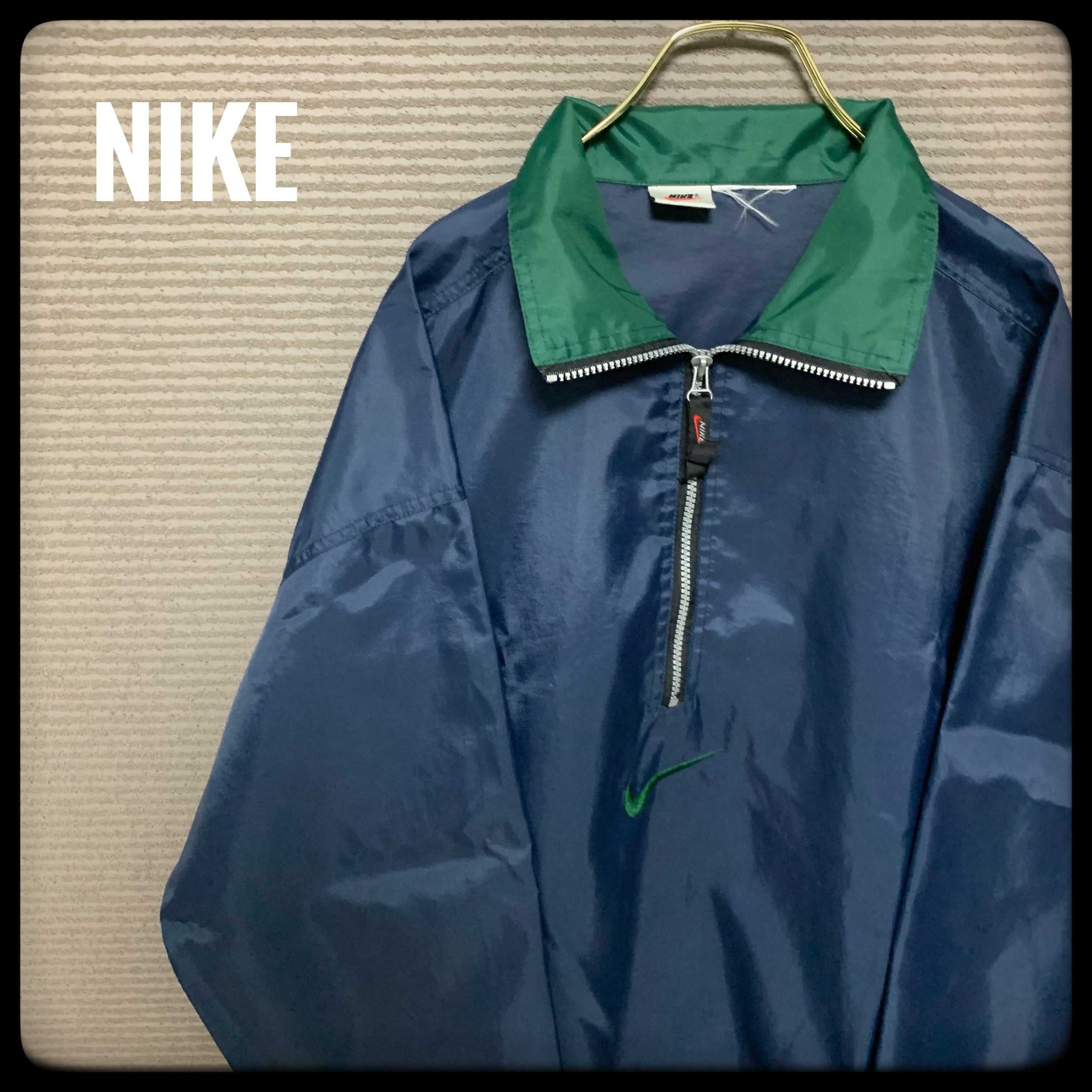 【NIKE】90s 銀タグ ナイキ アノラック ナイロンジャケット 刺繍 XL