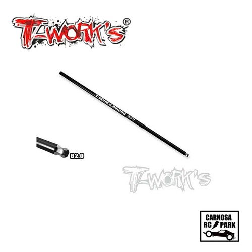 【T-WORK'S ティーワークス】2.0mm ボールポイント六角レンチスペアビット［TT-026-B2.0］