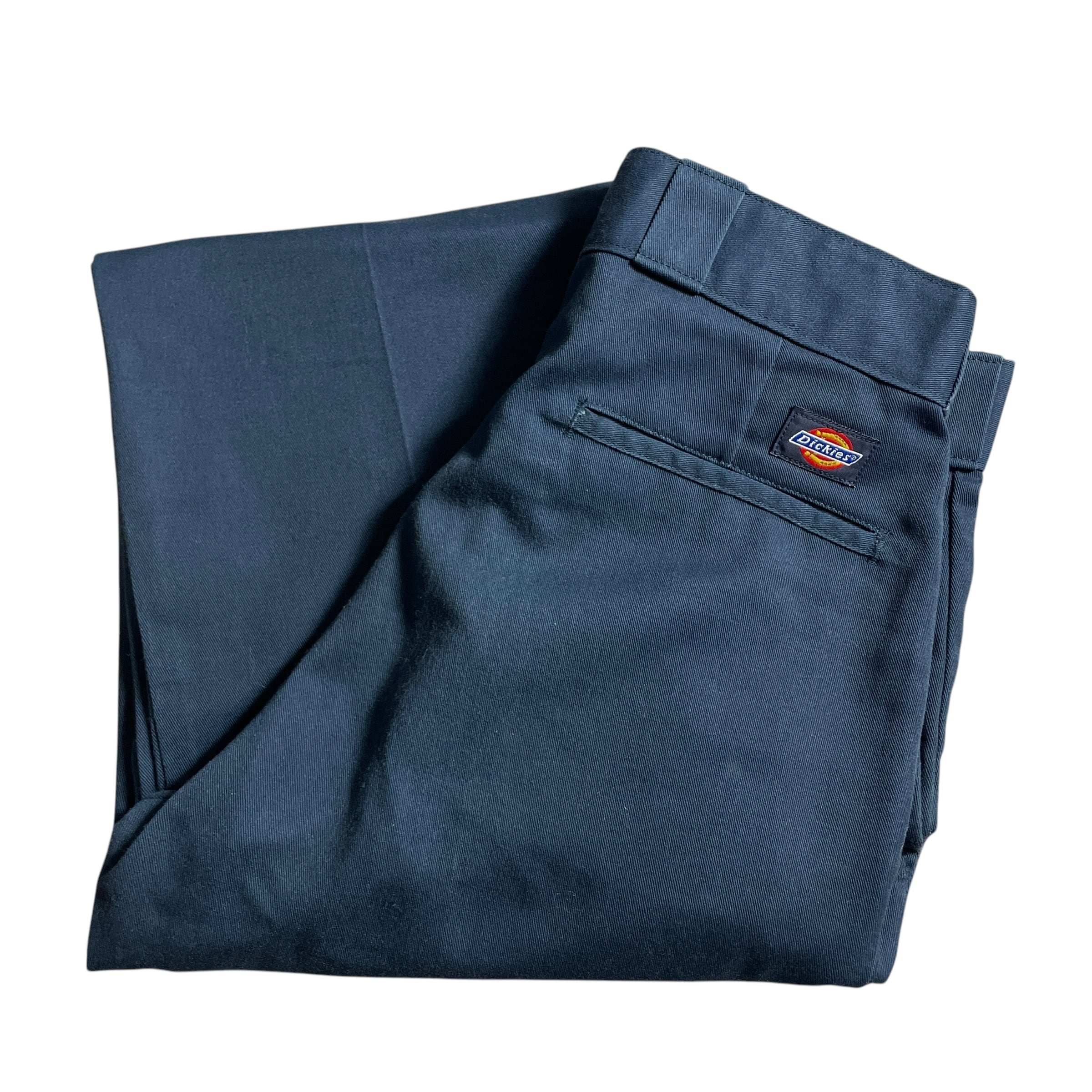 USA製90s Dickies 874ワークパンツ 紺色 TALON 神サイズ ディッキーズ vintage