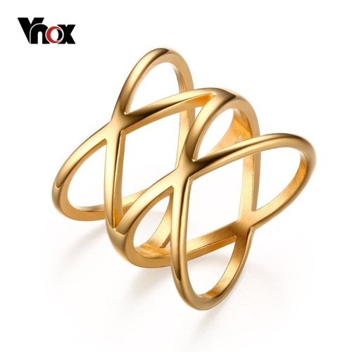 【送料無料】 レディース リング 指輪 クロス ゴールド ステンレス パーティー 40000446