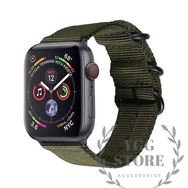 apple watch NATO軍 ミリタリー バンド ベルト ナイロン メンズ