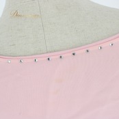 社交ダンス 衣装 スタンダード トップス レッスンウェア レディース Create-Sun クリエイトサン ピンク系 ラインストーン 無地 練習着 春色 伸縮性 練習用 女性用 トップス おしゃれ ダンスウェア コスチューム ストレッチ ルームウェア ラウンドネック ベーシック 体型カバー 袖あり デザイン性 パーティー用 発表会用