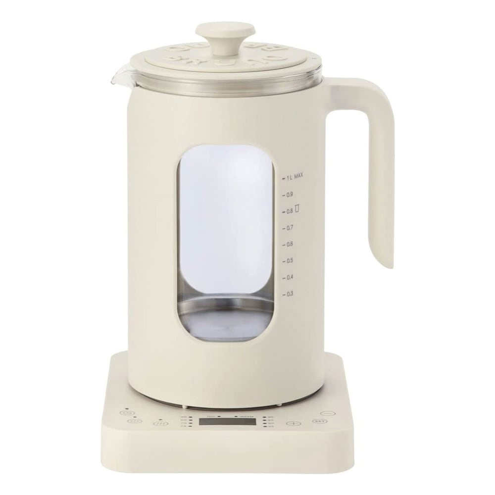 BRUNO ブルーノ 温度調節マルチケトル ホワイト / BOE103 電気ケトル やかん 湯せん 保温 湯沸かしポット 湯沸かし器 煮出し 湯煎 ティーポット