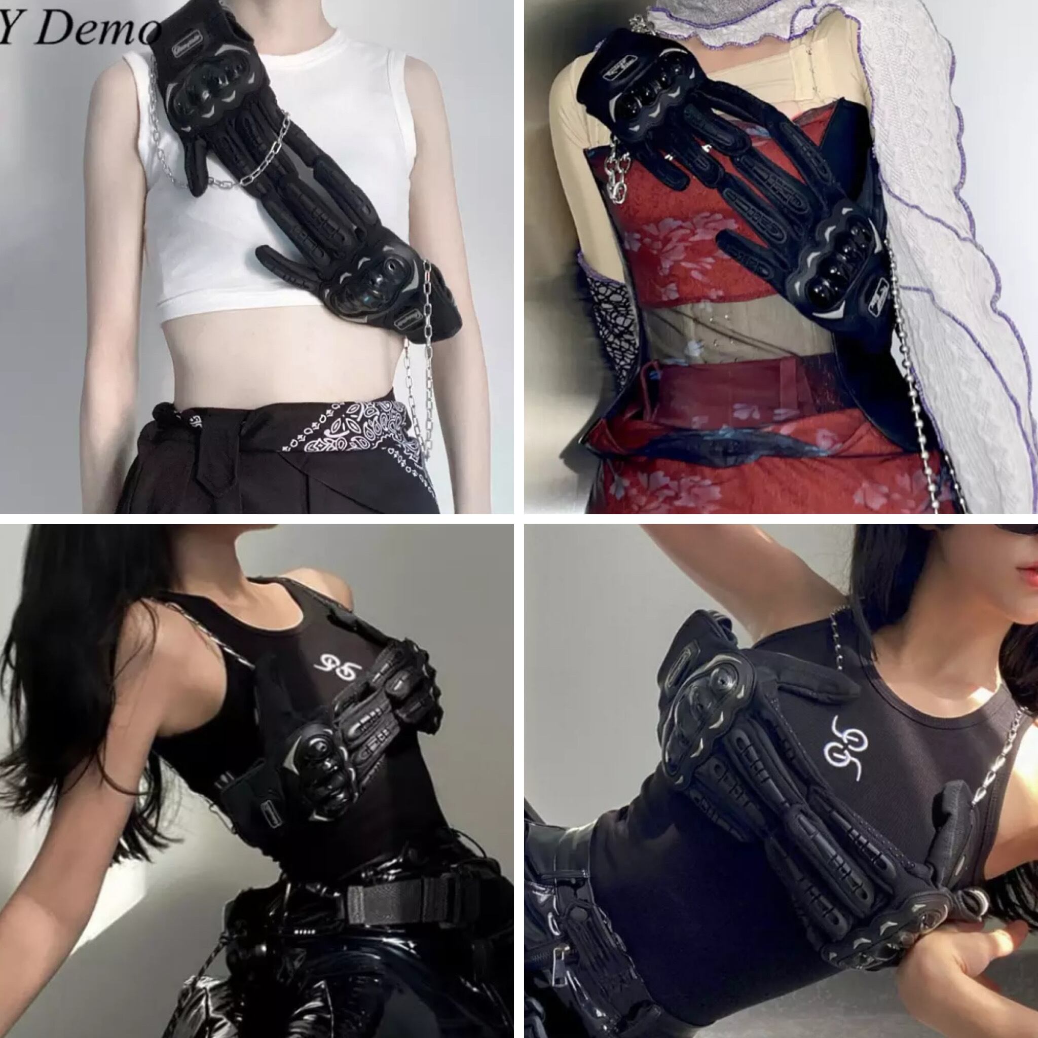 オートバイ チェストベスト チェーン ベスト トップス | alice_heels