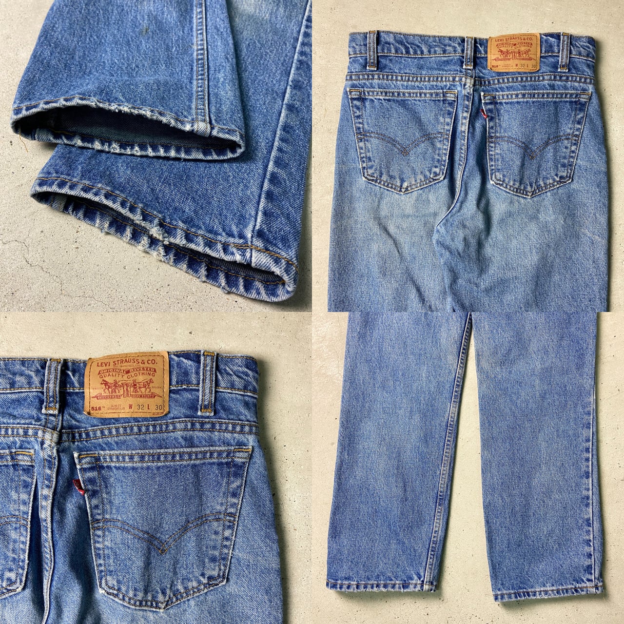 00年代 カナダ製 Levi's リーバイス 516 ストレート デニムパンツ