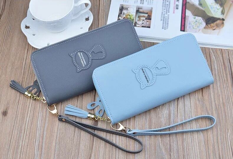 猫レディース長財布