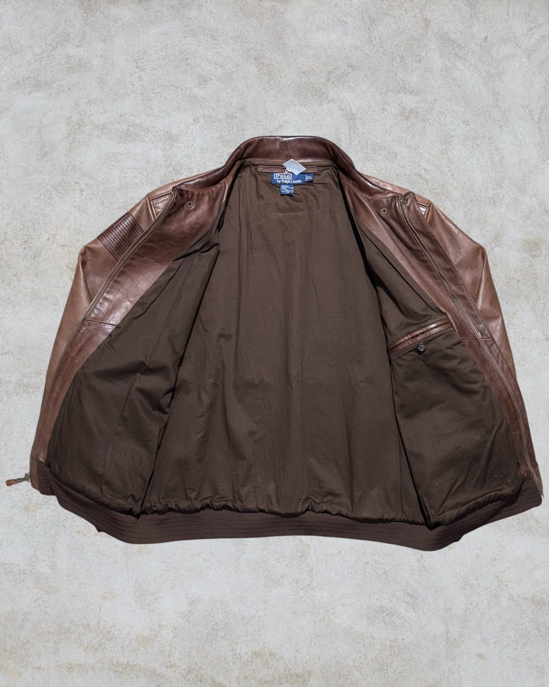 90's Polo by Ralph Lauren Design Leather Jacket “A-2 Type