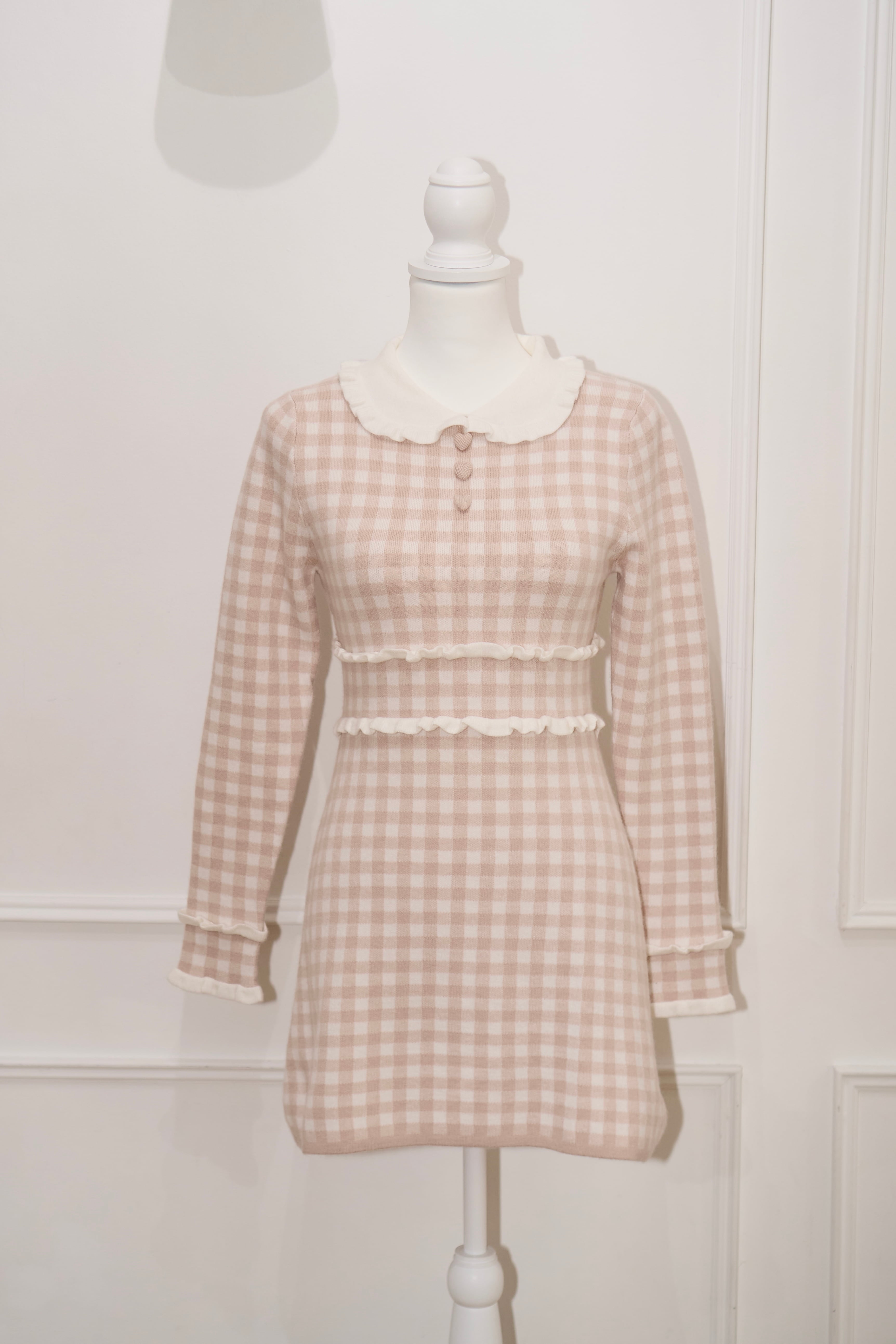 bebe frill knit op