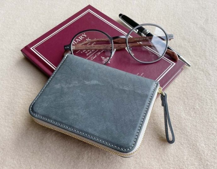 豊岡財布 日本製 本革 [カラー: チャコールグレー]