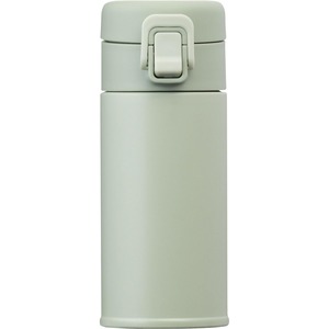 【特価処分】アトラス 水筒 340ml 保温 保冷 真空断熱 ステンレス 軽量 スリム ワンタッチマグボトル 広口 洗いやすい おしゃれ Basic Products ベーシックプロダクツ 白湯 ワンタッチオープン グリーン AWR-340GR