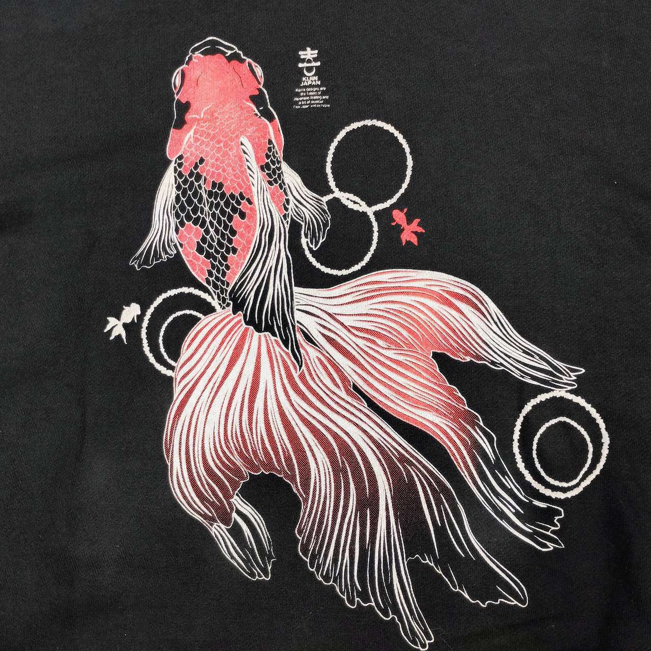 kijin 金魚プリント パーカー 黒 XXL サイズ | あさひや木更津