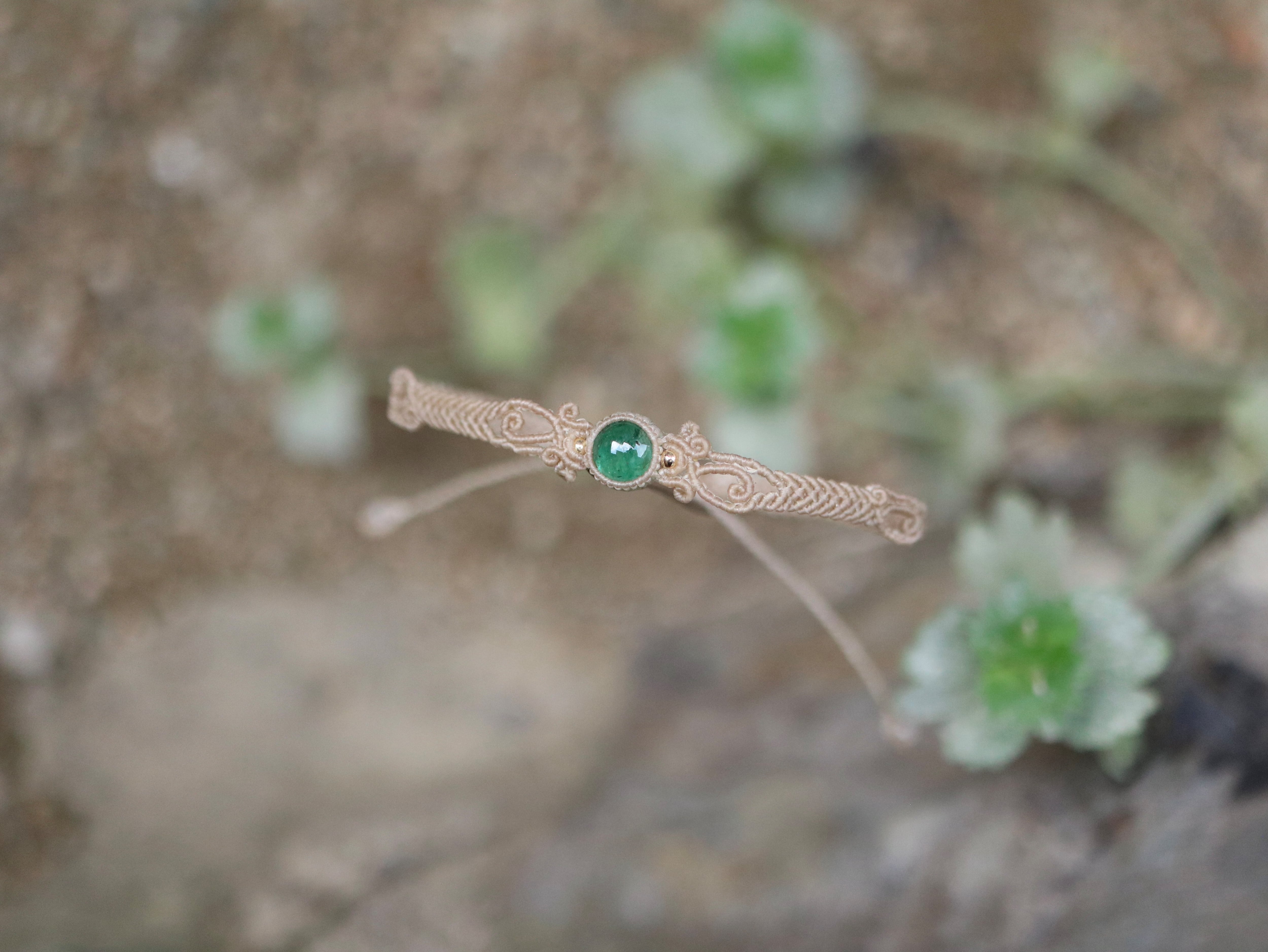 エメラルドブレスレット