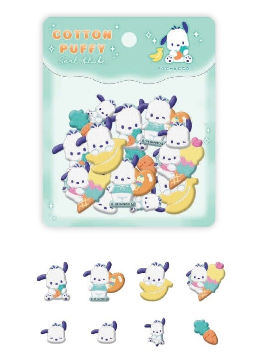 サンリオキャラクターズ コットンパフィーシールフレーク