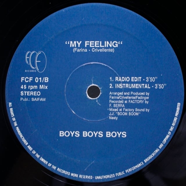 BOYS BOYS BOYS / MY FEELING [FCF 01] - 画像2