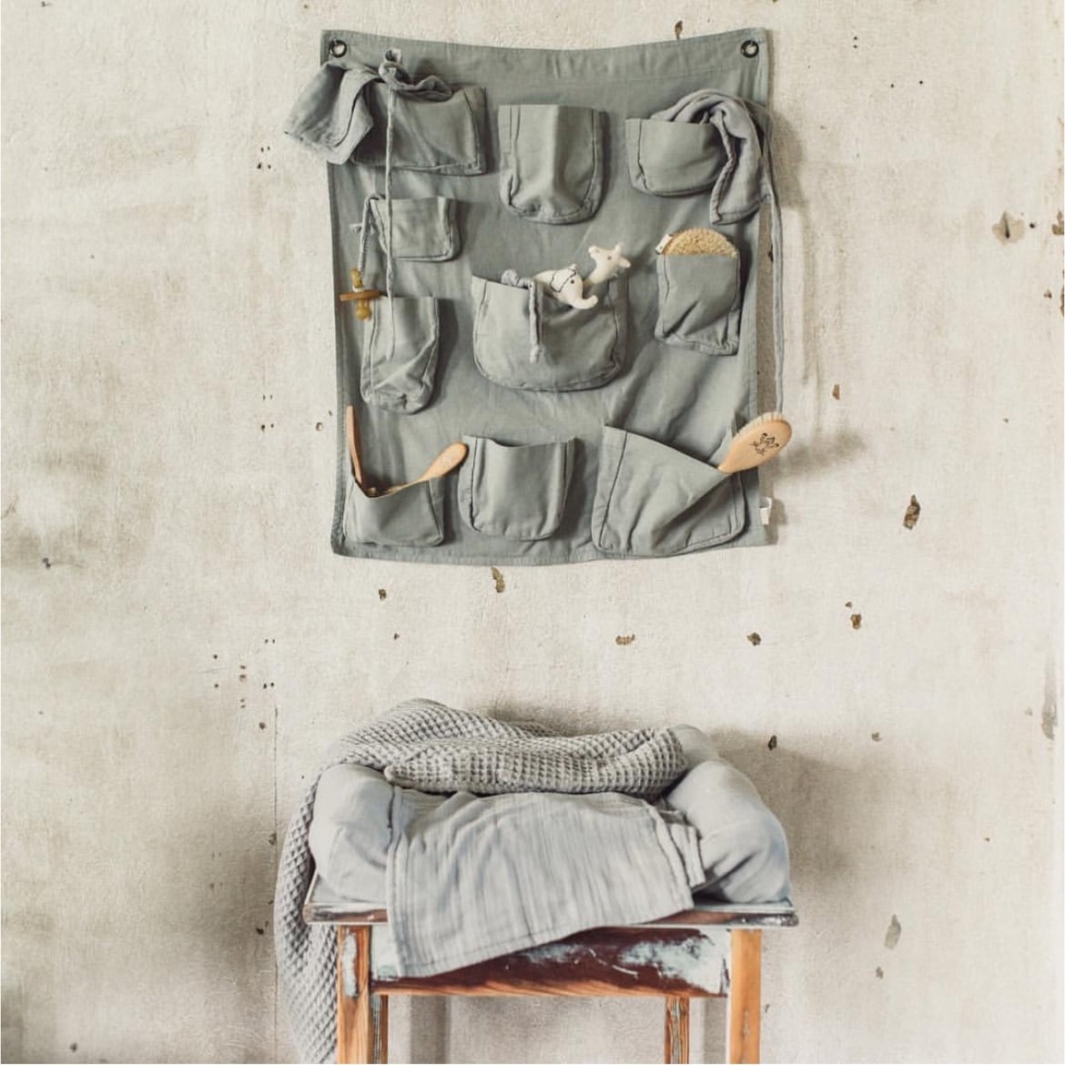 numero74 Wall Pocket S019 Silver Grey | RESONASON