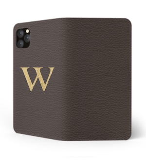 iPhone Premium Shrink Leather Case (Cigar Brown)  : Book cover Type