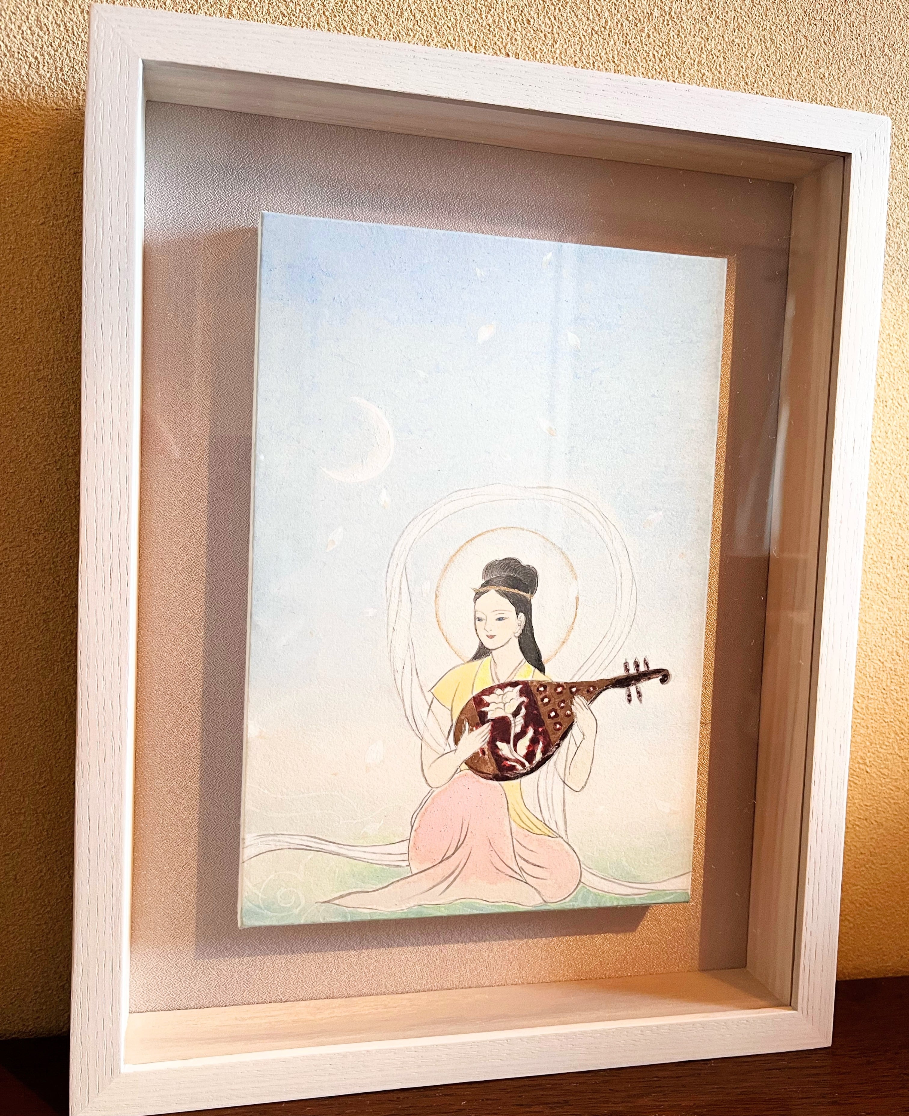 ☆ HaRu 弁財天 神様 1点物 真作 原画 絵画 油絵 ♪ F4 ☆ HaRu 弁財天 神様 1点物 真作 原画 絵画 油絵 ♪ F4 - メルカリ